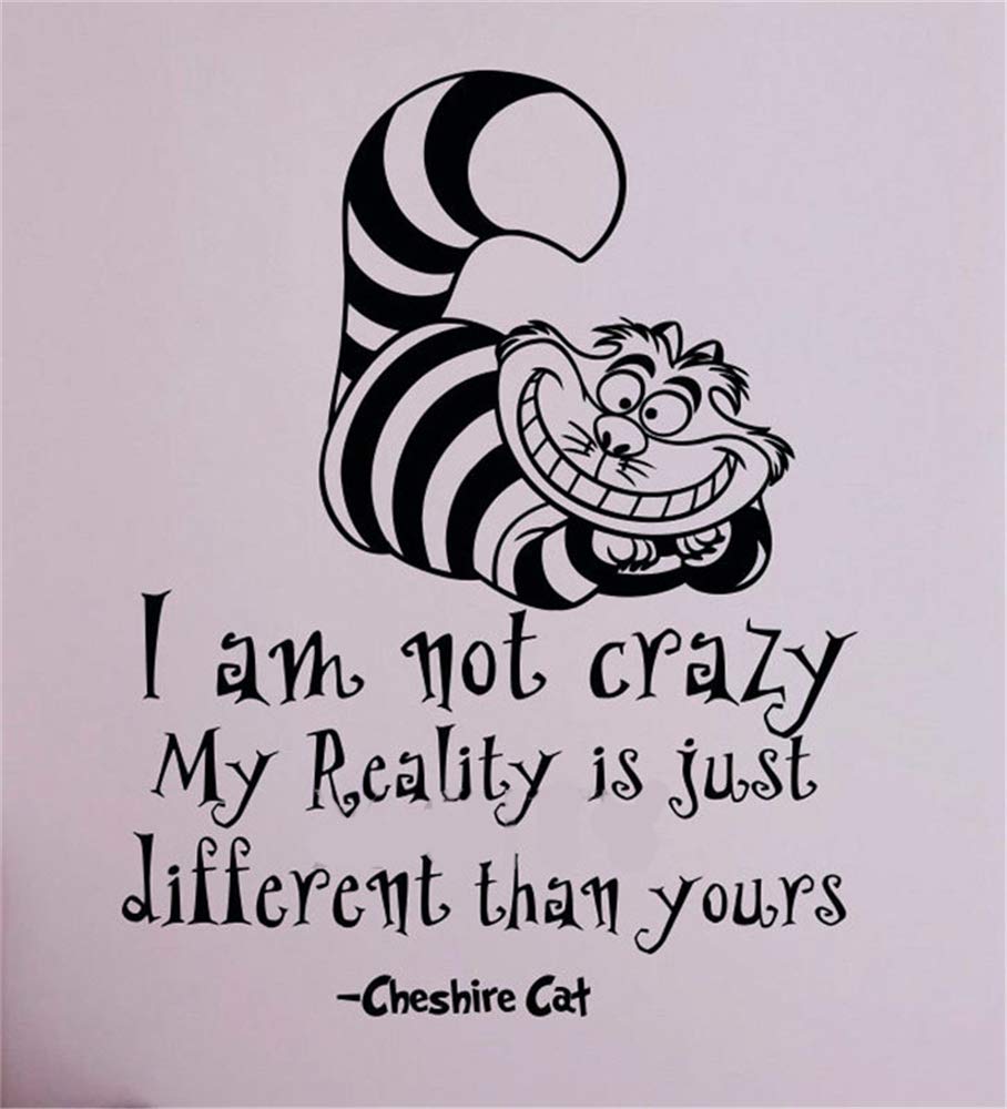 Alice In Wonderland Quote Cheshire Cat I Am Not Crazy Fairy Tale
